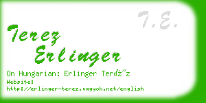 terez erlinger business card